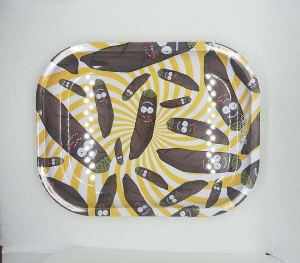 medium size herb tray with spliff designs