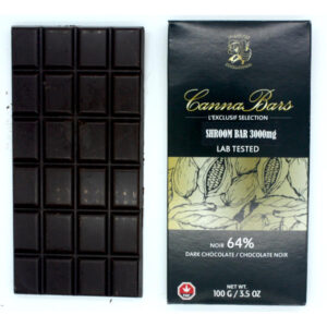 Barre de champignons Popeyes Extractions 3000 mg en chocolat noir Emballage et produit