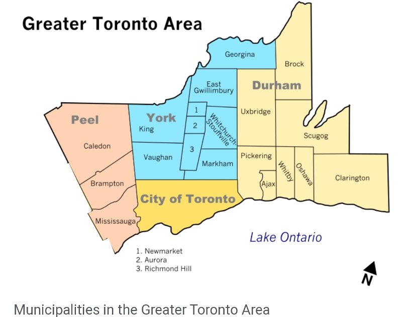 greater toronto area free delivery map