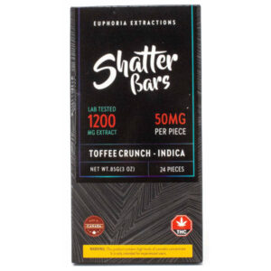 shatter bar toffee crunch 1200mg front package