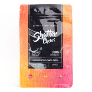 shatter chews sativa 600mg packaging