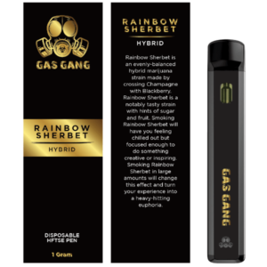 Gas Gang Rainbow Sherbet Vape Pen et emballage