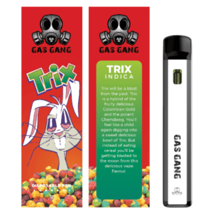 Stylo vape Gas Gang Trix et emballage