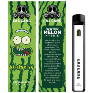gas gang watermelon vape pen and packaging