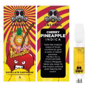 gas gang cherry pineapple cartridge and packaging