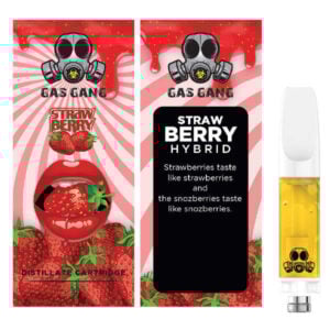 Cartouche et emballage hybride Gas Gang Strawberry.