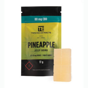Twisted Extract Ananas CBD Jelly Bomb et paquet