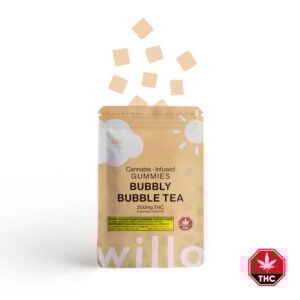 willo bubble tea 200mg thc gummies
