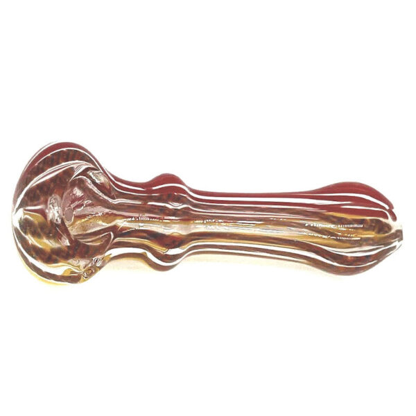 red borosilicate glass spoon pipe