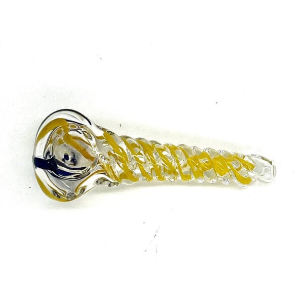 borosilicate glass spoon pipe yellow