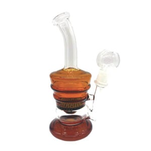 orange tinted dab concentrate rig