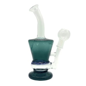 green tinted dab and concentrate rig.