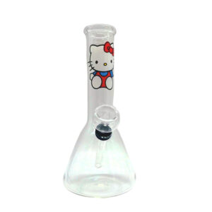 mini bong with cat motif