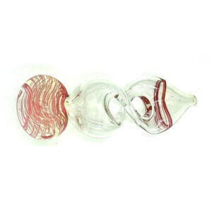 Scissor pipe with red swirl