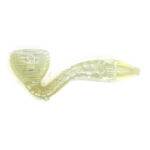 Pipe de style Sherlock avec tourbillon jaune