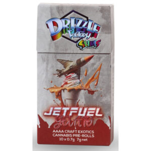 drizzle factory jetfuel gelato strain pre-rolls package