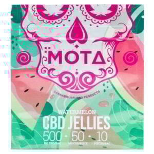 Emballage à saveur de melon d’eau Mota CBD Gellies
