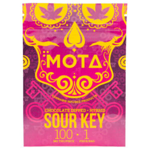 Emballage trempé dans le chocolat Mota Sour Key