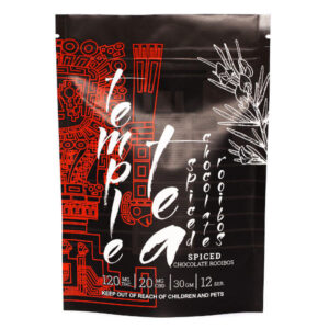 package of temple tea in chocolate rooibos flavour