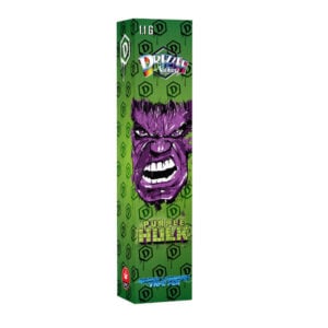 drizzle factory gem pad vape pin in purple hulk flavour