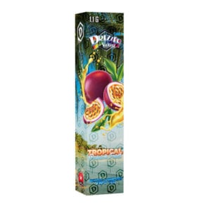 drizzle factory gem pod vape pen in tropical passionfruit flavour