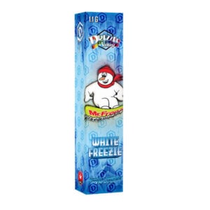 drizzle factory gem pod vape pen in white freezie flavour