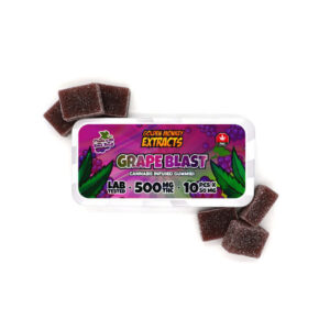 Golden Monkey Grape Blast Gummies avec 500 mg de THC
