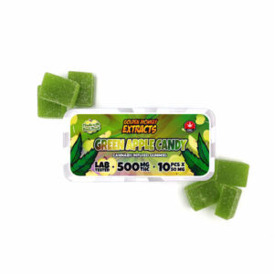 Extraits de singe doré bonbons gélifiés aux pommes vertes avec 500 mg de THC