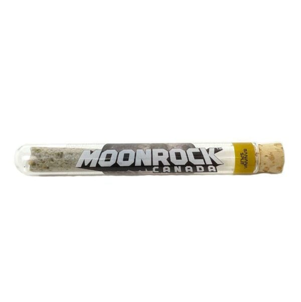 1 gramme de Moon Rocket pré-roulé en saveur de banane fendue