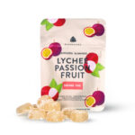 Buudabomb gommes à saveur de litchi et de fruit de la passion avec 500 mg de THC