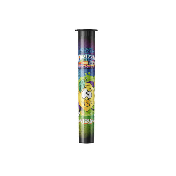 drizzle factory extreme sour lemon flavoured moon rocket package