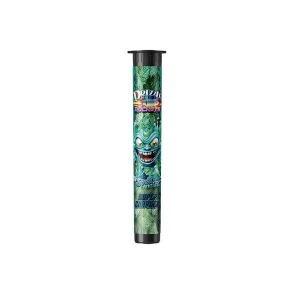 drizzle factory moon rocket spearmint flavour package.