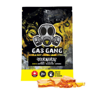 Emballage de Gas Gang Sherbert strain shatter