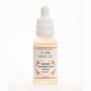 Flacon de 30 ml de distillat de THC Herb Angels 2400 mg