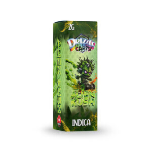 package of drizzle factory cartridge with alien kush strain