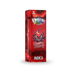 package of drizzle factory cartridge with blasting cherry strain