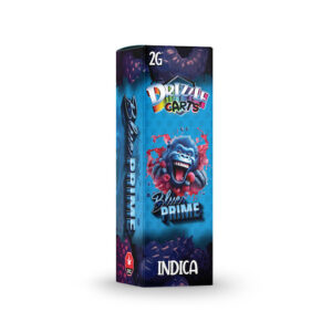 package of drizzle factory cartridge with blue prime strain