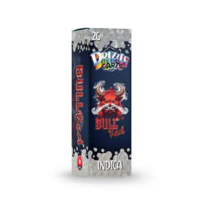 package of drizzle factory cartridge with bull red strain