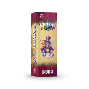 package of drizzle factory cartridge with candy land strain
