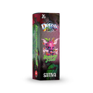 package of drizzle factory vape cartridge in dragon fruit flavour
