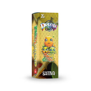 packaging of drizzle factory vape cartridge in fresh citrus flavour
