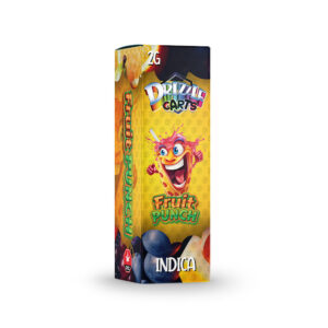 package of drizzle factory cartridge with fruit punch strain