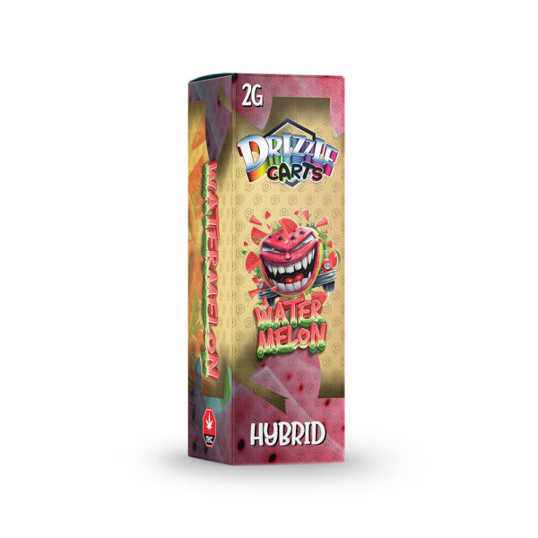 package of drizzle factory cartridge in watermelon strain