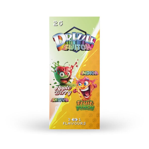 Emballage de Drizzle Factory Switch Vape en saveurs pomme-baies et punch aux fruits