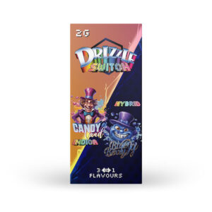 packaging of drizzle factory switch vape in candy land / blueberry flavours
