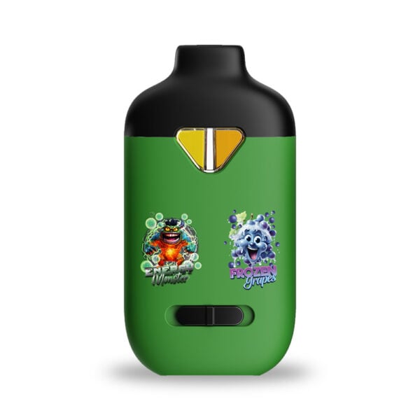drizzle factory switch vape in energy monster and frozen grapes flavours