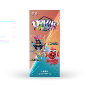 Emballage de Drizzle Factory Switch Vape en saveurs de fruits en boucle et de poisson gommeux