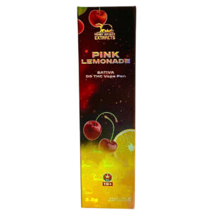 honey badger extracts d9 2.2mg vape in pink lemonade flavour