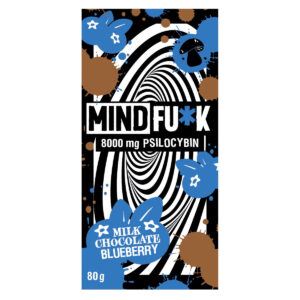 mindfu*k milk chocolate mushroom bar packaging